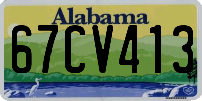 AL license plate 67CV413