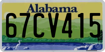 AL license plate 67CV415
