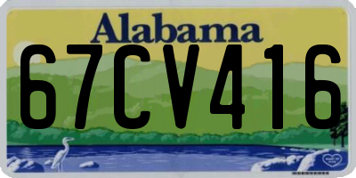 AL license plate 67CV416