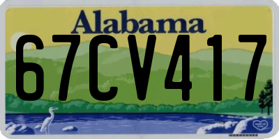 AL license plate 67CV417