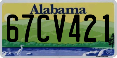 AL license plate 67CV421