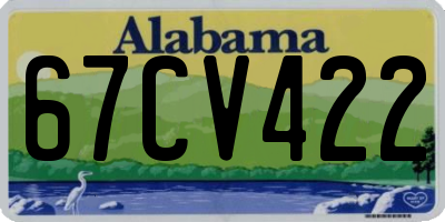 AL license plate 67CV422