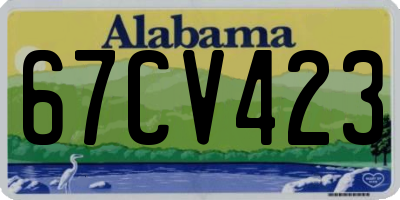 AL license plate 67CV423