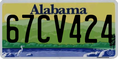 AL license plate 67CV424