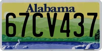 AL license plate 67CV437