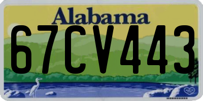 AL license plate 67CV443