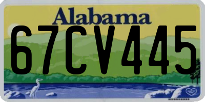 AL license plate 67CV445