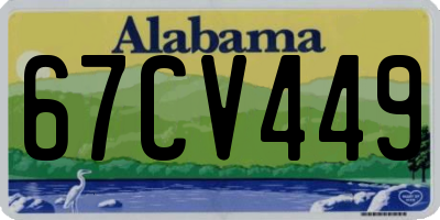 AL license plate 67CV449