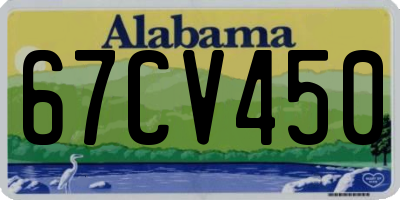 AL license plate 67CV450