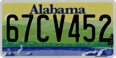 AL license plate 67CV452