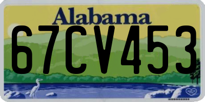 AL license plate 67CV453