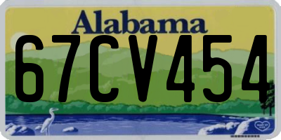 AL license plate 67CV454