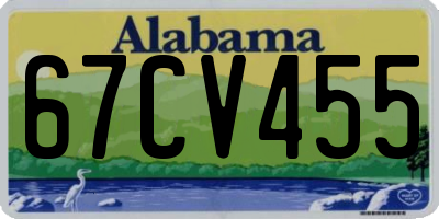 AL license plate 67CV455