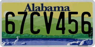 AL license plate 67CV456