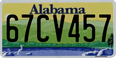 AL license plate 67CV457
