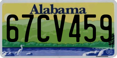AL license plate 67CV459