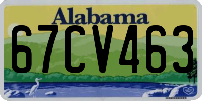 AL license plate 67CV463