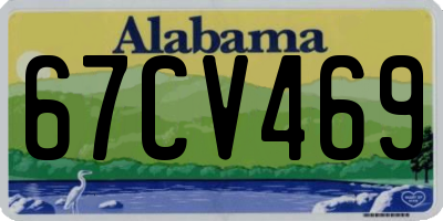 AL license plate 67CV469