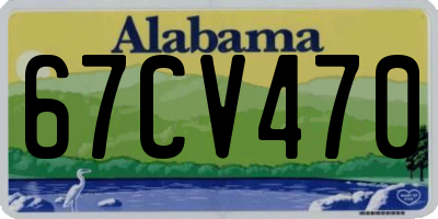 AL license plate 67CV470