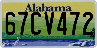 AL license plate 67CV472