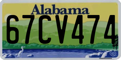 AL license plate 67CV474