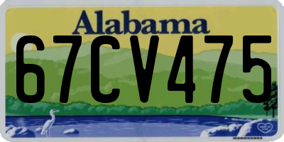 AL license plate 67CV475