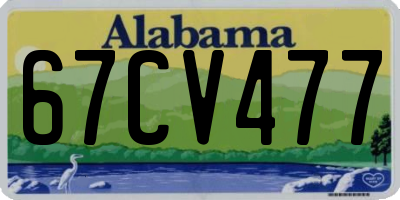 AL license plate 67CV477