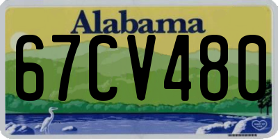 AL license plate 67CV480