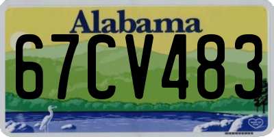 AL license plate 67CV483