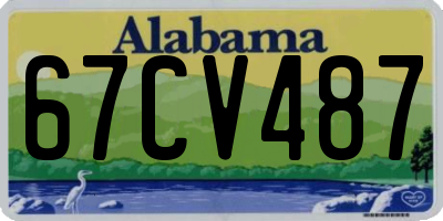 AL license plate 67CV487