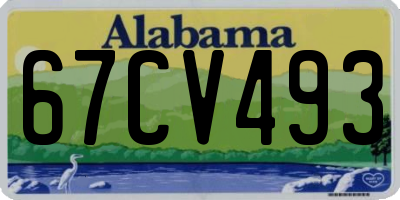 AL license plate 67CV493