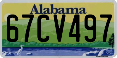 AL license plate 67CV497