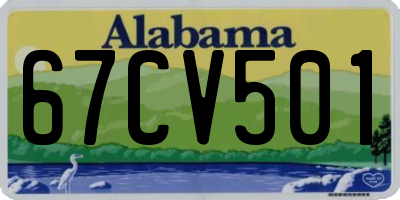 AL license plate 67CV501