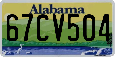 AL license plate 67CV504