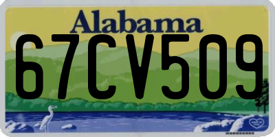 AL license plate 67CV509