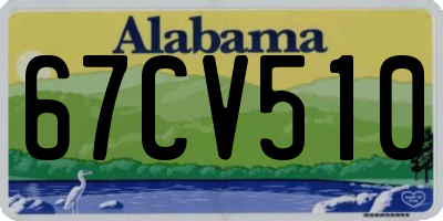 AL license plate 67CV510