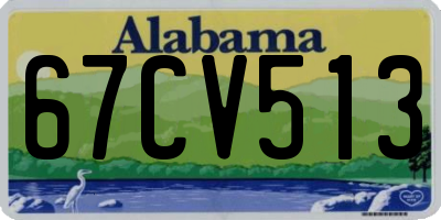 AL license plate 67CV513