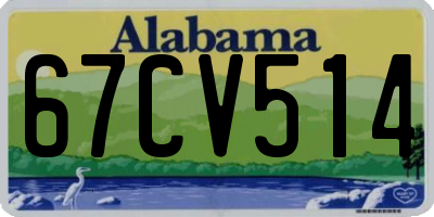 AL license plate 67CV514