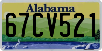 AL license plate 67CV521