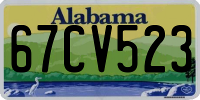 AL license plate 67CV523