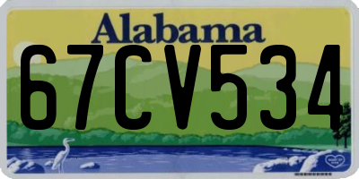 AL license plate 67CV534