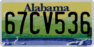 AL license plate 67CV536