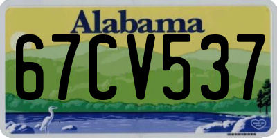 AL license plate 67CV537