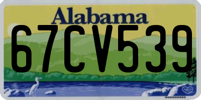 AL license plate 67CV539