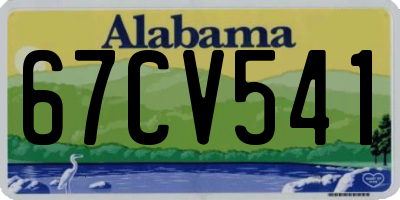 AL license plate 67CV541