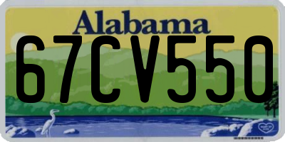 AL license plate 67CV550