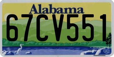 AL license plate 67CV551