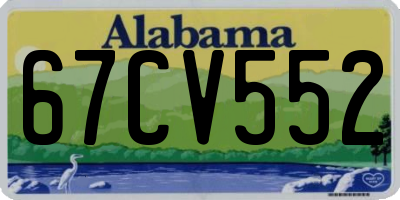 AL license plate 67CV552
