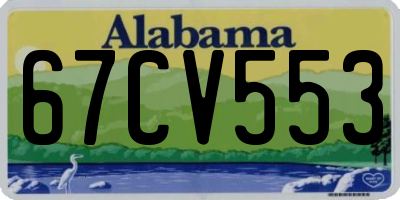 AL license plate 67CV553
