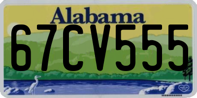 AL license plate 67CV555